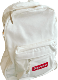 supreme backpack - white